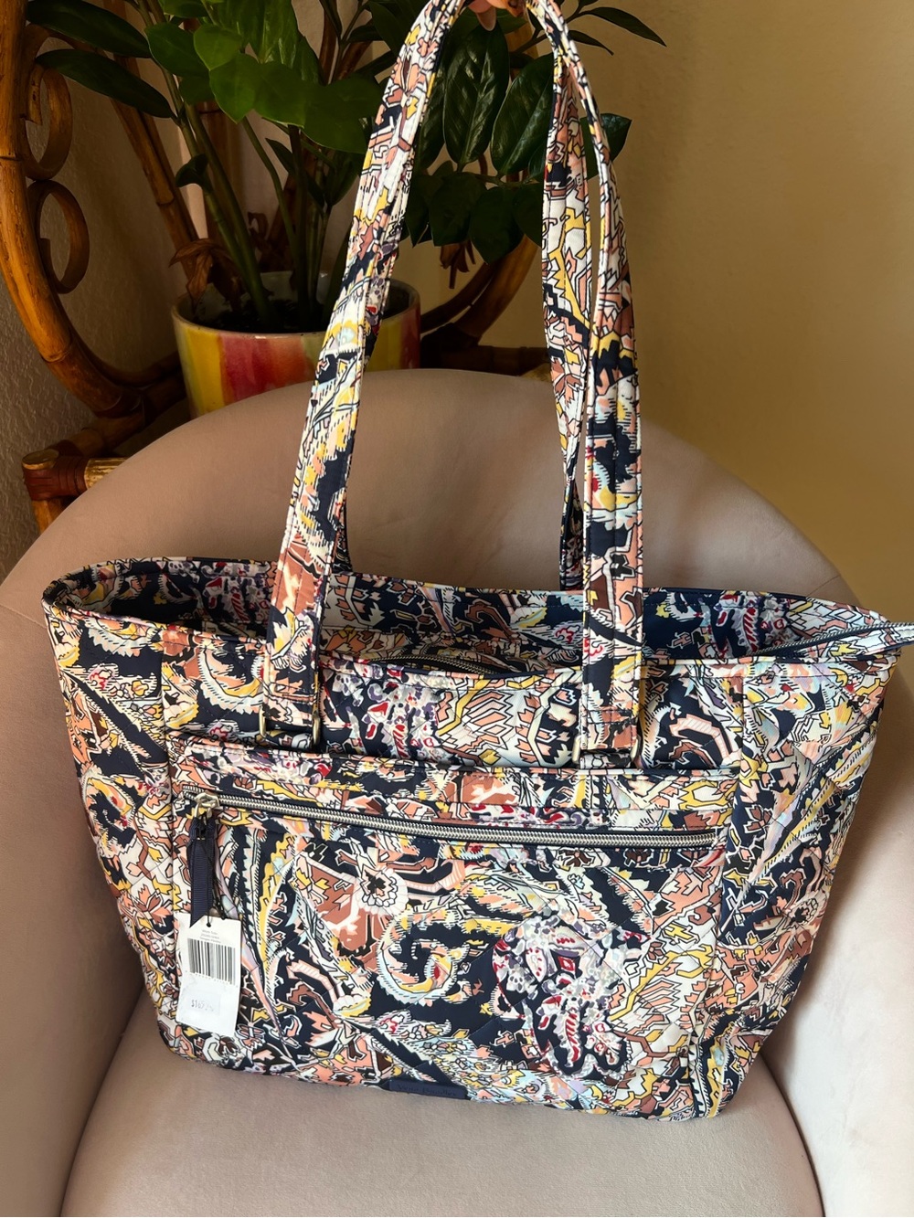 NWT Vera Bradley Work Tote in Tangier Paisley - Commuter Tote/Travel Tote/Work